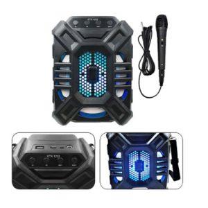 GTS-1222 Wireless Portable Speaker with Free Microphone – Premium Sound Quality, Bluetooth Connectivity, and Compact Design