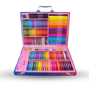 158 Piece Deluxe Art Set with Carrying Suitcase – Complete Drawing & Painting Kit for Kids, Teens & Adults