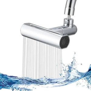 Multifunctional Waterfall Faucet Connector with 4 Modes | 720° Rotatable Splash-Proof Kitchen & Bathroom Faucet Adapter