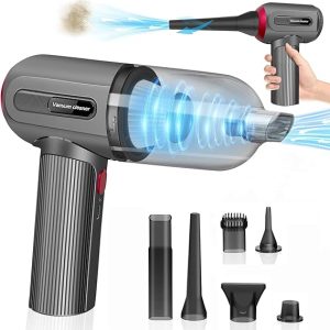 4 in 1 Portable Rechargeable Vacuum Cleaner for Home and Car – Powerful & Lightweight