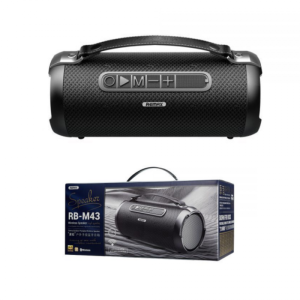 Remax RB-M43 Portable Bluetooth Speaker – Wireless, Powerful Bass, 8H Playtime, Compact Outdoor Audio Solution