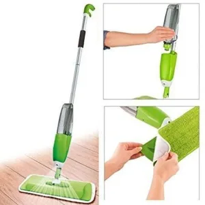 Microfiber Floor Cleaning System for Wet & Dry Use - Healthy Spray Mop