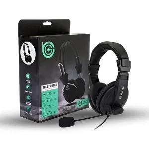 TUCCI TC-L750MV Stereo Gaming Headset with Microphone | Comfortable, Noise-Cancelling PC & Mobile Earphones