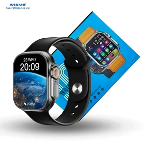 WS10-2 Ultra Android Smartwatch With 7 Strap | SIM WiFi & Rotating Camera | 4G/5G | 128GB