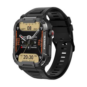 T97 Bluetooth Calling Smartwatch Black – 1.91" HD Display, 100+ Sports Modes, Heart Rate & SpO2 Monitor